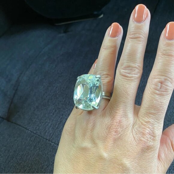 Rare! Art Deco Cocktail Ring - Picture 2 of 16